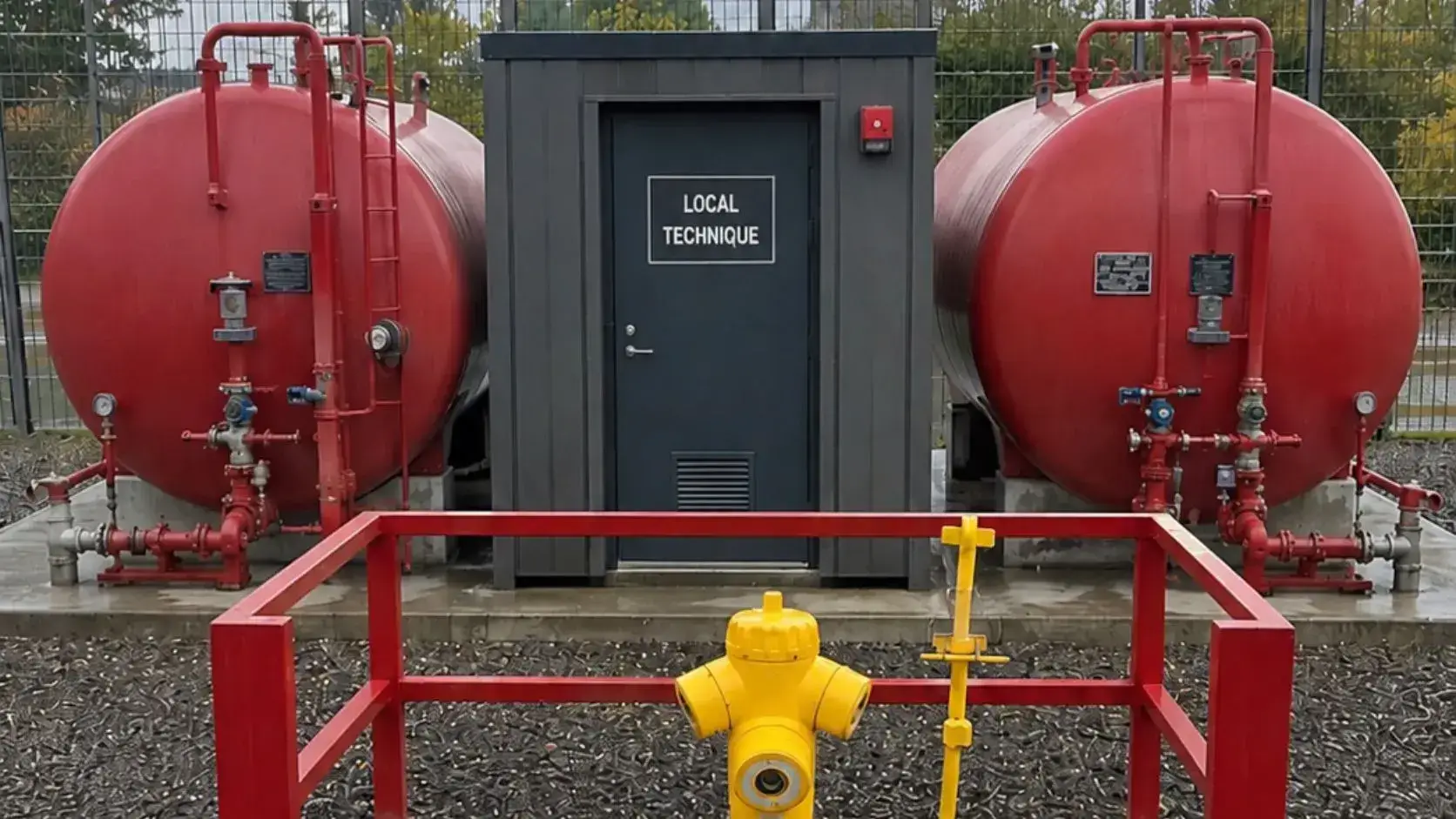 Fuite réseau incendie surpressé
